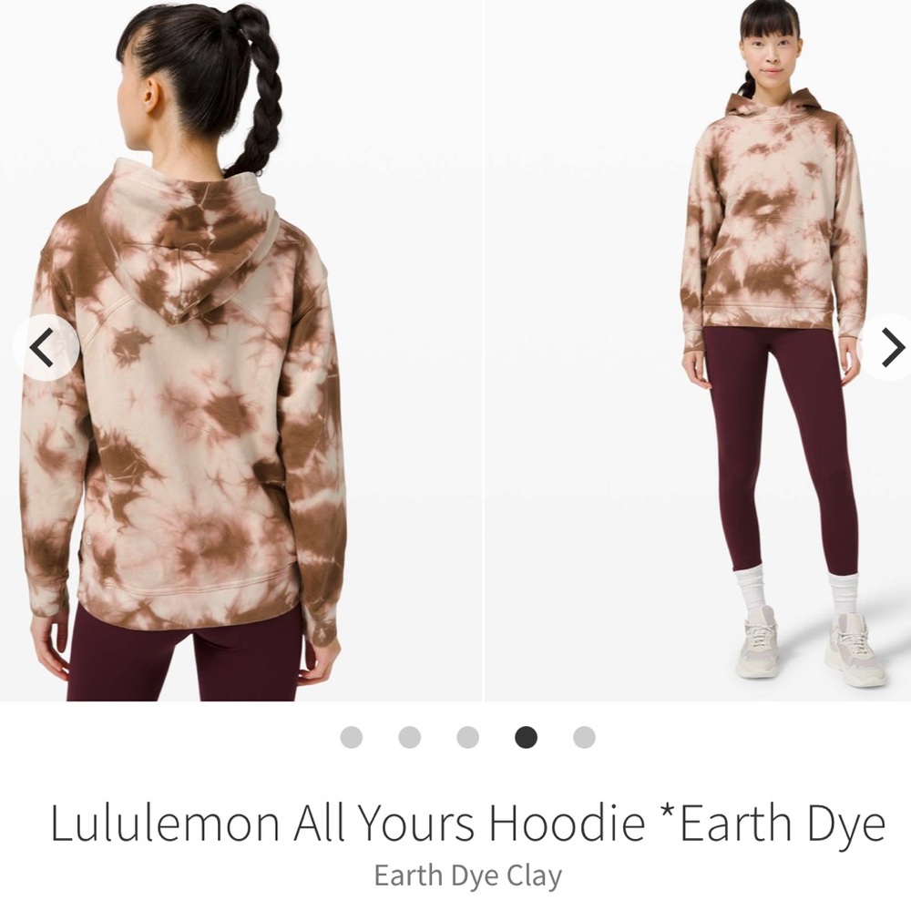 Lululemon All Yours Hoodie *Earth Dye
Earth Dye Clay Style #:W3DXGS Cotton Terry